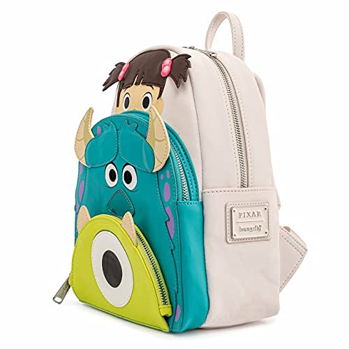 Loungefly Disney Pixar Monsters Inc Boo Mike Sully Cosplay Womens Double Strap Shoulder Bag Purse