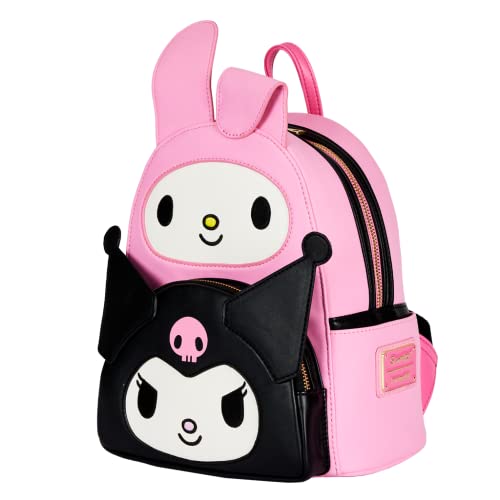 Loungefly Sanrio Hello Kitty My Melody Kuromi Double Pocket Adult Womens Double Strap Shoulder Bag Purse