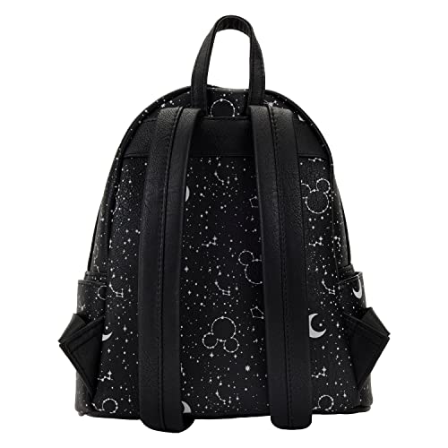 Loungefly female Disney Mickey Constellation All Over Print Glow in the Dark Double Strap Shoulder Bag Purse