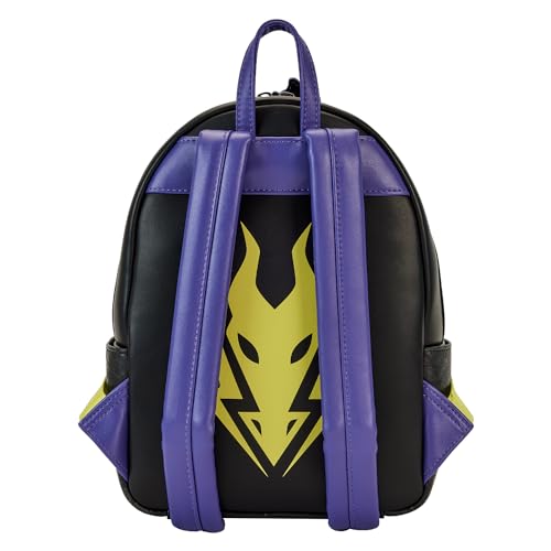 Loungefly Disney Backpack: Maleficent Dragon Lenticular and Glow in The Dark Mini-Backpack, Amazon Exclusive