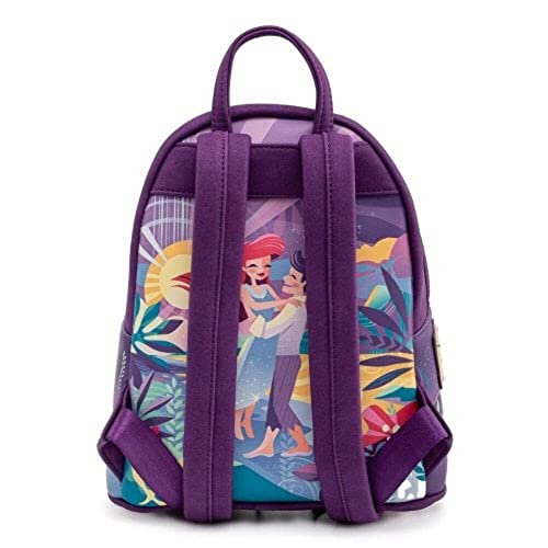 Loungefly Disney Little Mermaid Ariel Castle Womens Double Strap Shoulder Bag Purse