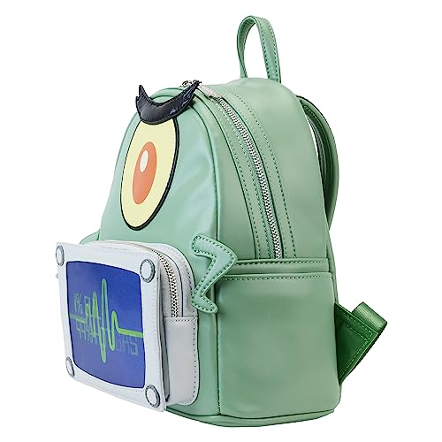 Loungefly Spongebob Squarepants: Plankton Lenticular Mini-Backpack, Amazon Exclusive