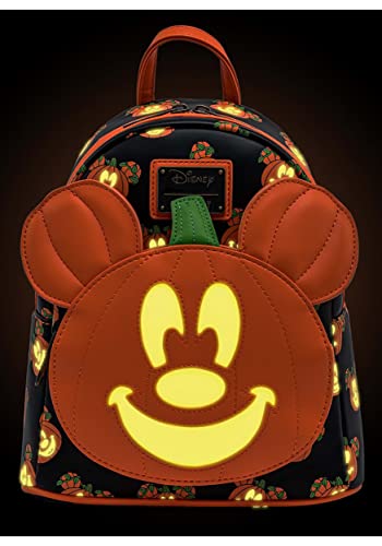 Loungefly Disney Mickey-O-Lantern Womens Double Strap Shoulder Bag Purse