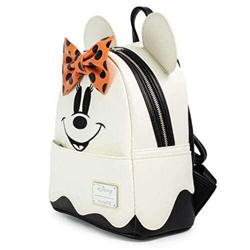 Loungefly Disney Ghost Minnie Mouse Glow in the Dark Cosplay Womens Double Strap Shoulder Bag Purse