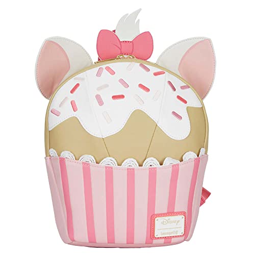 Loungefly Disney Marie Sweets Cupcake Shape Womens Double Strap Shoulder Bag Purse