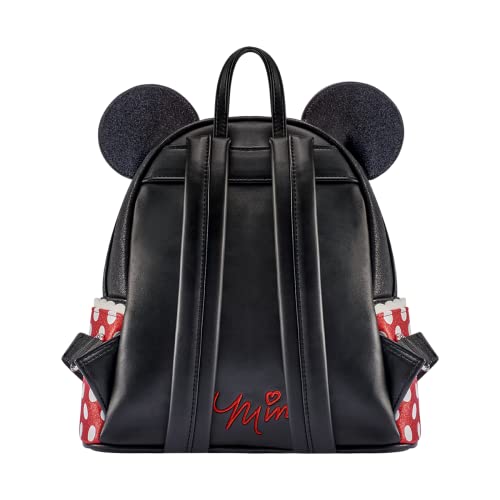 Loungefly Minnie Mouse Oil Slick Mini Backpack + Wallet SET 