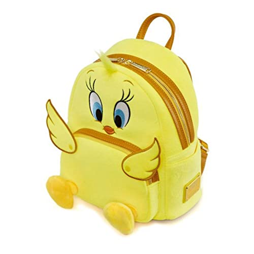 Loungefly Looney Tunes Tweety Plush Womens Double Strap Shoulder Bag Purse