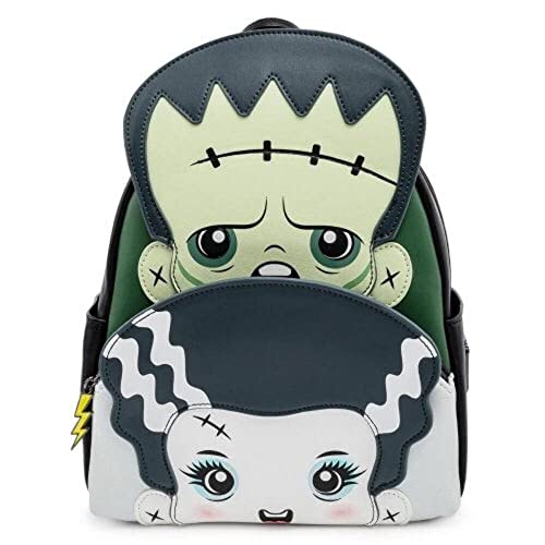 Loungefly Universal Monsters Frankie and Bride Cosplay Womens Double Strap Shoulder Bag Purse