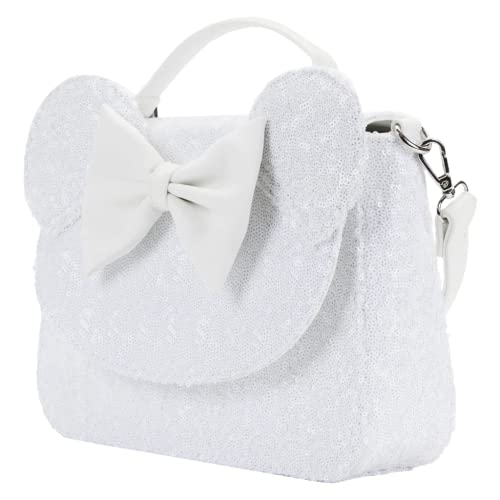Loungefly Disney Minnie Sequin Wedding Crossbody Bag Minnie Mouse One Size