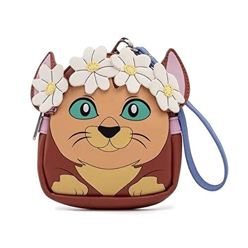 Loungefly Disney Alice in Wonderland Cosplay Womens Double Strap Shoulder Bag Purse with Detachable Wristlet