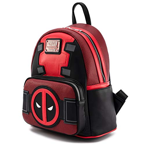 Loungefly Deadpool Merc with a Mouth Cosplay Womens Double Strap Shoulder Bag Purse