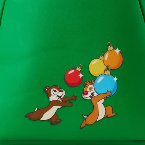Loungefly Disney Chip n Dale Tree Ornament Figural Double Strap Shoulder Bag, Multicolored