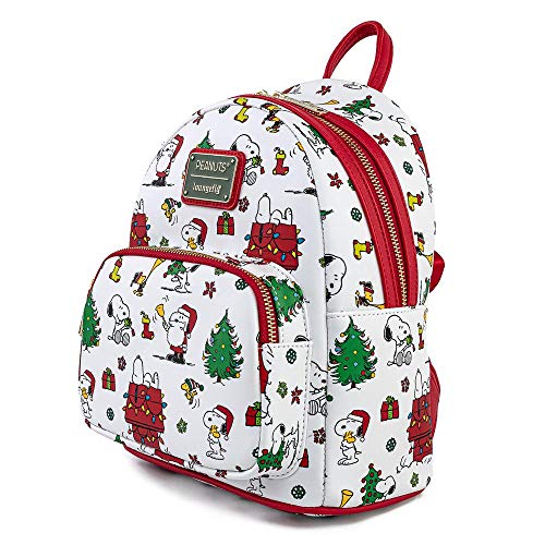 Loungefly peanuts holiday aop mini backpack new arrivals