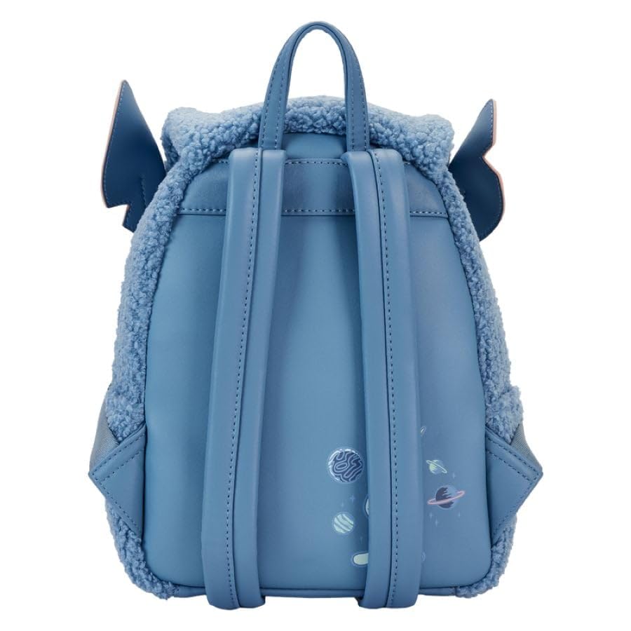 Loungefly Disney Stitch Plush Sherpa Double Strap Shoulder bag