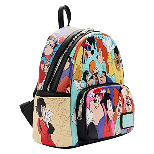 Loungefly Disney Goofy Movie Collage Womens Double Strap Shoulder Bag Purse