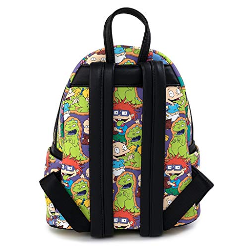 Loungefly Rugrats All Over Print Womens Double Strap Shoulder Bag Purse