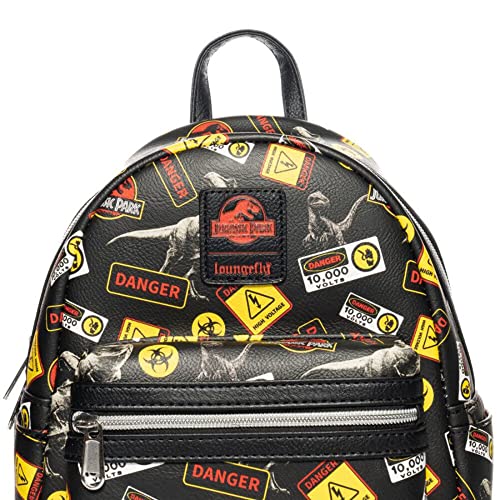 Jurassic Park Warning Signs Mini Backpack - Entertainment Earth Exclusive