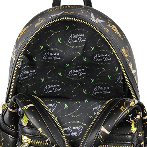 Loungefly Disney Tinkerbell Neverland Treasure Map All-Over Print Little Bit Of Pixie Dust Mini Backpack