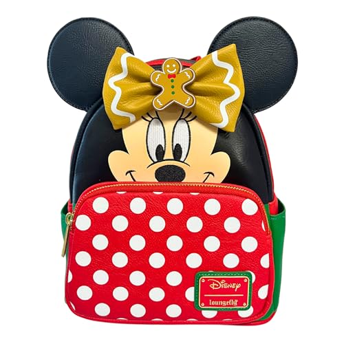 Loungefly Exclusive Disney Minnie Double Strap Shoulder Bag With Three Interchangeable Scented Bows