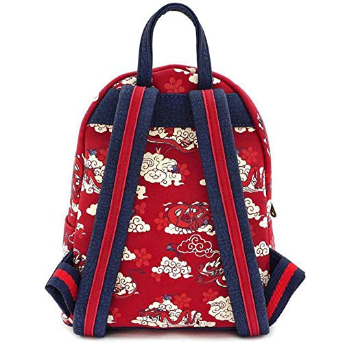 Loungefly Mushu Cloud Print Mini Backpack red Standard LF Lounge VIP