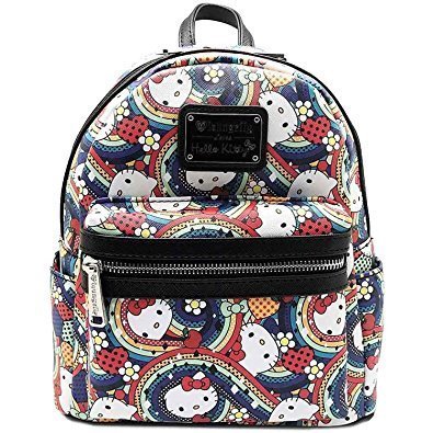 Loungefly x Hello Kitty Abstract Rainbow Mini Faux Leather Backpack