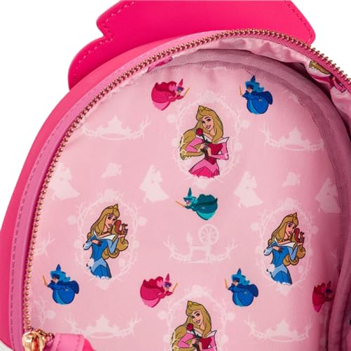 Loungefly Disney Sleeping Beauty Aurora Cosplay Womens Double Strap Shoulder Bag Purse