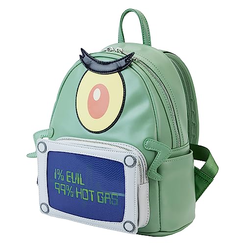 Loungefly Spongebob Squarepants: Plankton Lenticular Mini-Backpack, Amazon Exclusive