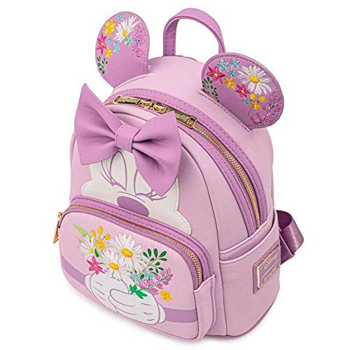 Disney Minnie Mouse Lavender Flower Spring Loungefly outlets Bag