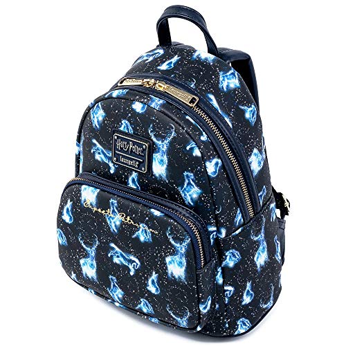 Loungefly Harry Potter Expecto Patronus All Over Print Womens Double Strap Shoulder Bag Purse