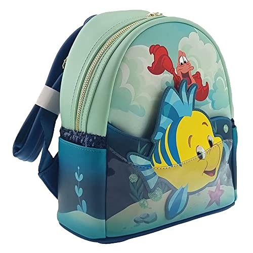 With a fish backpack Polochon DISNEY JEMINI The little mermaid 2