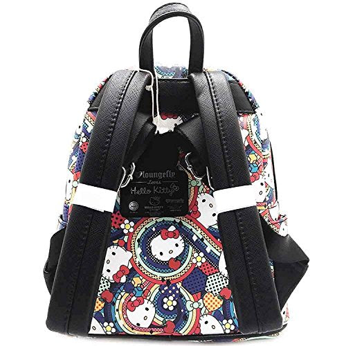 Loungefly x Hello Kitty Abstract Rainbow Mini Faux Leather Backpack
