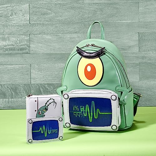 Loungefly Spongebob Squarepants: Plankton Lenticular Mini-Backpack, Amazon Exclusive