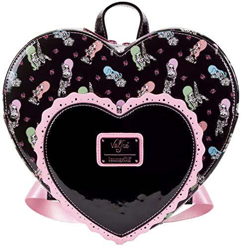 Loungefly Valfre Double Heart Mini Backpack Women's Double Strap Shoulder Bag Purse
