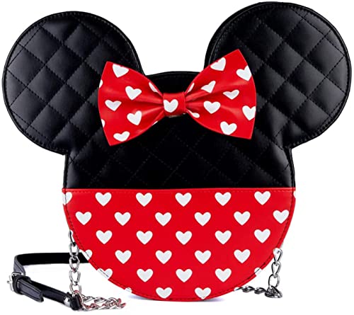 Loungefly Disney Mickey and Minni Valentines Reversible Crossbody Mickey And Minnie Mouse One Size