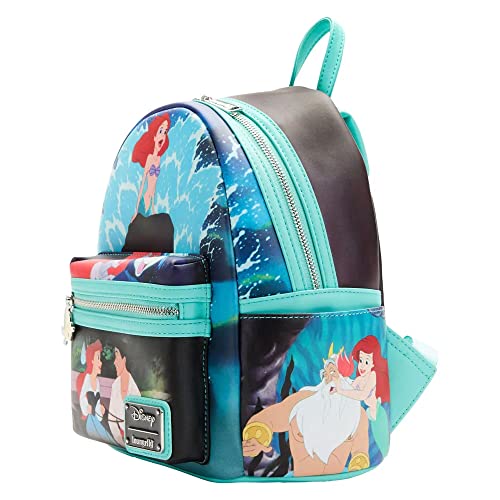 Loungefly Disney The Little Mermaid Princess Scenes Series Womens Double Strap Shoulder Bag Purse