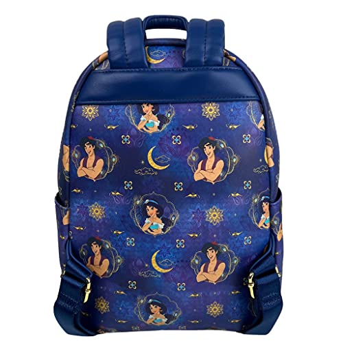 Loungefly Disney Aladdin and Jasmine Double Strap Shoulder Bag Purse