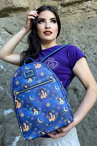 Loungefly Disney Aladdin and Jasmine Double Strap Shoulder Bag