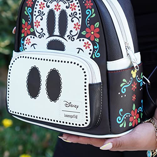 Loungefly Mickey Mouse Dia de los Muertos Sugar Skull Mickey Mini-Backpack - Entertainment Earth Exclusive