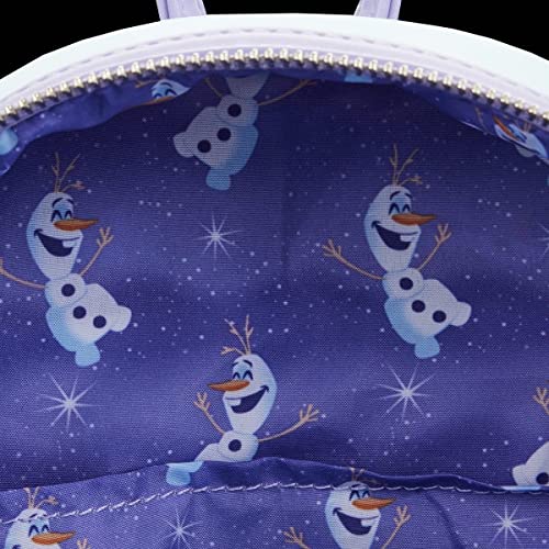 Loungefly x Disney Frozen Patent Silver Bowler Handbag Embossed 11” x 8.5”  Purse | eBay