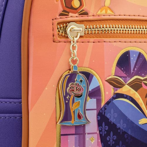 Loungefly Disney Beauty and the Beast Ballroom Scene Womens Double Strap Shoulder Bag Purse