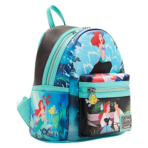 Loungefly Disney The Little Mermaid Princess Scenes Series Womens Double Strap Shoulder Bag Purse