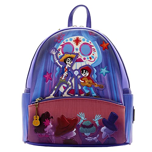 Loungefly Disney Pixar Coco Miguel & Hector Performance Scene Mini Backpack