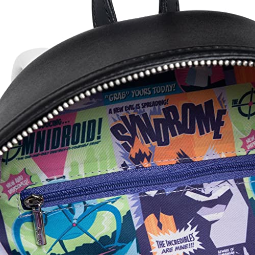 Loungefly Disney Pixar The Incredibles Villains Scene Syndrome Backpack