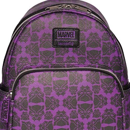 Limited Marvel Black Panther Backpack Purple Black Mini Backpack deals Wakanda Forever