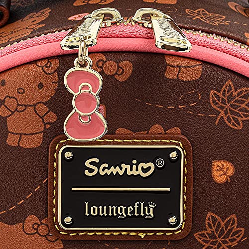 Loungefly Sanrio Hello Kitty Pumpkin Spice Adult Womens Convertible Mini Backpack Purse