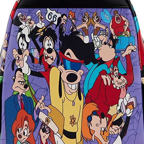 Loungefly Disney Goofy Movie Collage Womens Double Strap Shoulder Bag Purse