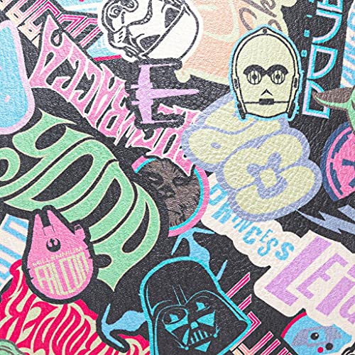 Star Wars Classic Pastel Stickers Mini Faux Backpack by Loungefly