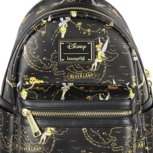 Loungefly Disney Tinkerbell Neverland Treasure Map All-Over Print Little Bit Of Pixie Dust Mini Backpack