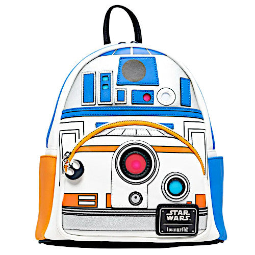 EXCLUSIVE DROP: Loungefly Star Wars R2-D2 & BB-8 Droids Light Up Cosplay Mini Backpack - 5/6/22