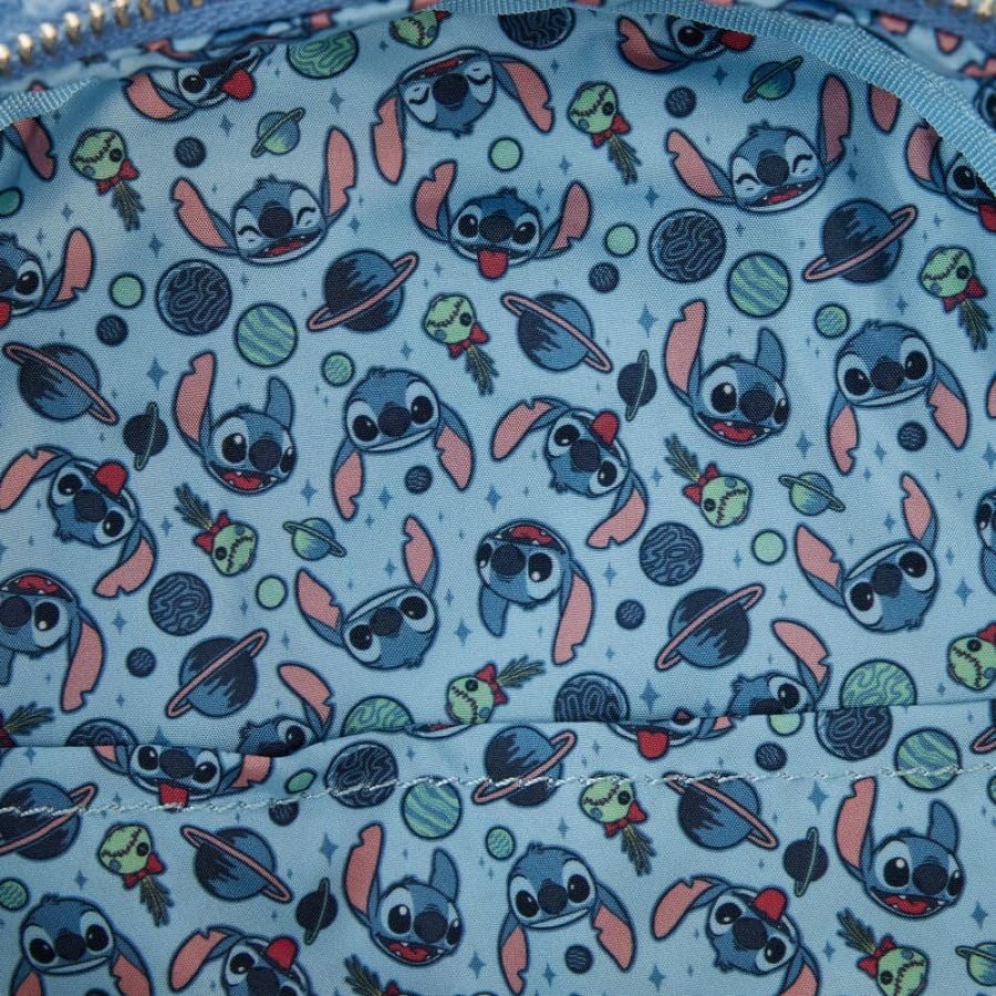 Loungefly Disney Stitch Plush Sherpa Double Strap Shoulder bag